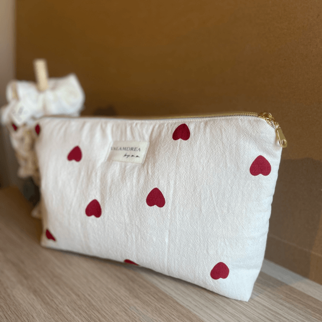 Trousse de toilette cœur