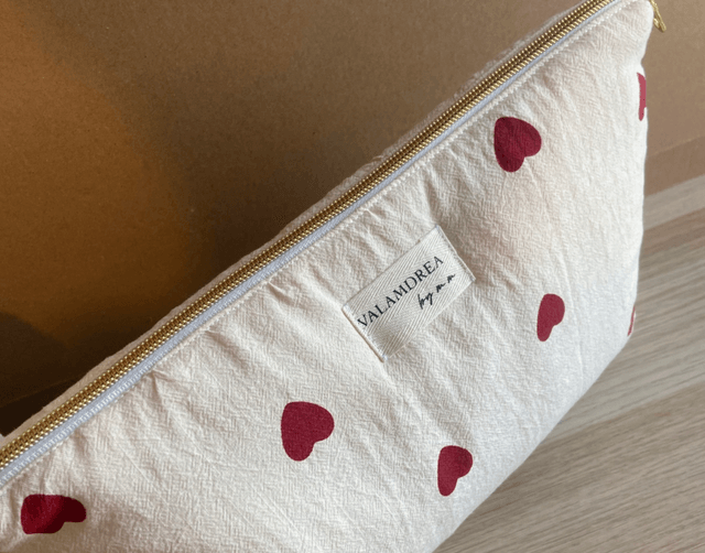 Trousse de toilette cœur